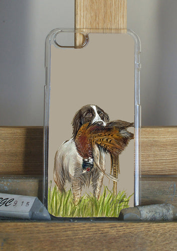 Spaniel With Pheasant Phone Case