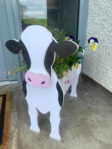 Friesian Cow Planter
