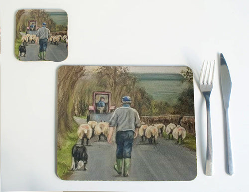 Farmer Walking Placemat