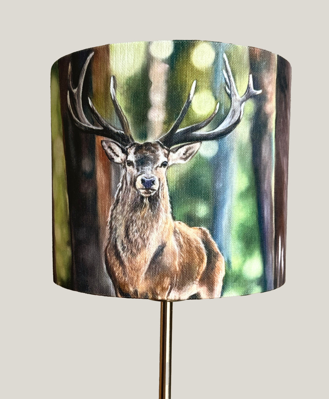 Stag In Forest Lampshade