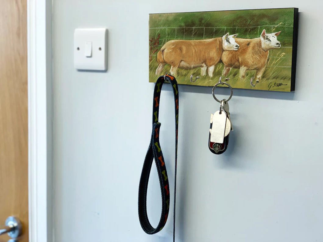 Two Sheep Sheep Key Holder