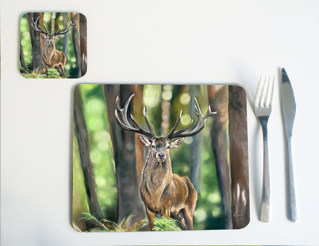 Stag In Forest Placemat