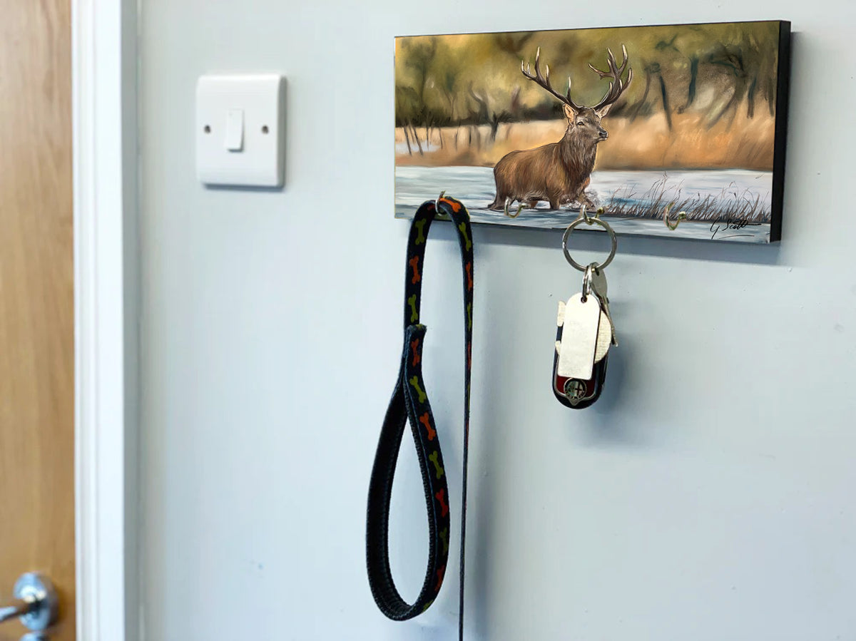 Stag In Water Key Holder – Grace Scott Art