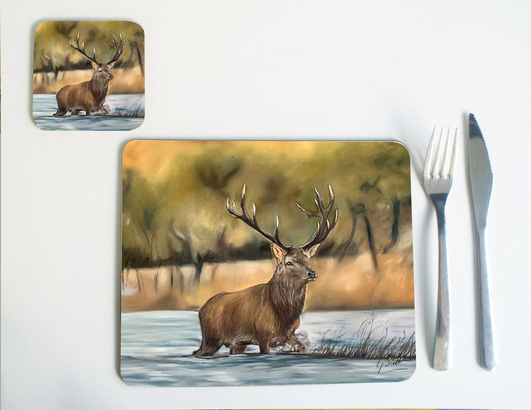 Stag In Water Placemat