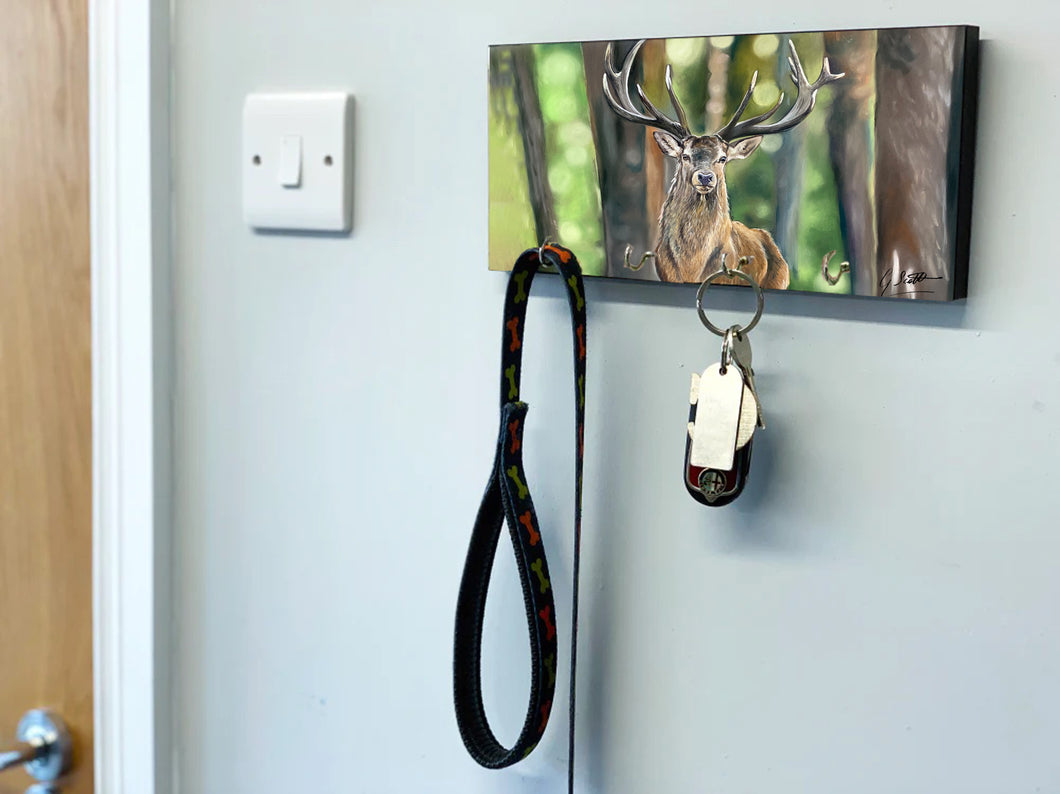 Stag In Forest Key Holder