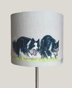 Two Collies Lampshade