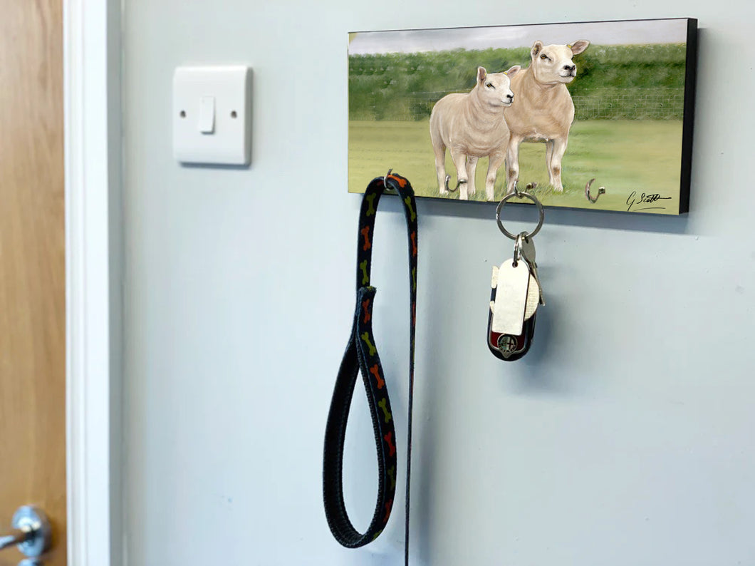 Texel Sheep Key Holder