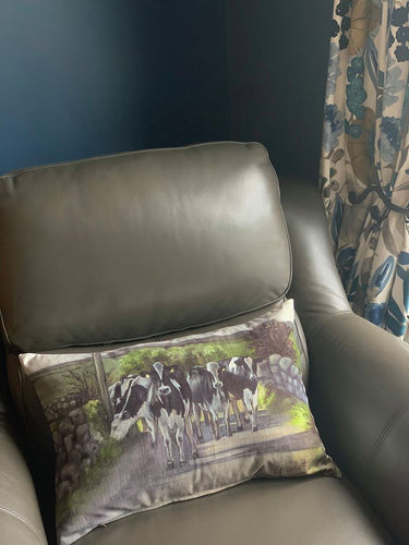 Friesian Cows Oblong Cushion
