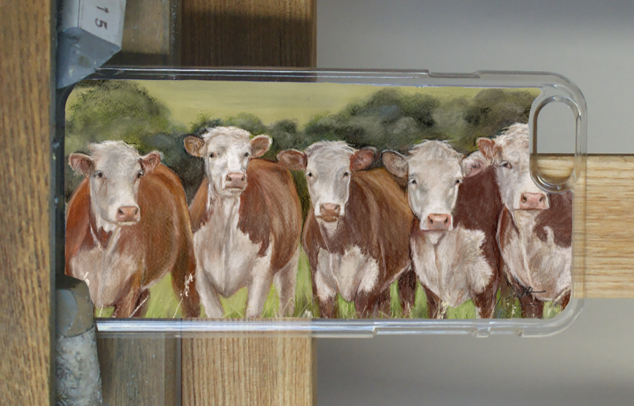 Row Of Herefords Phone Case