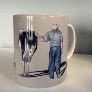 Farmer With Cow Farming Themed Mug