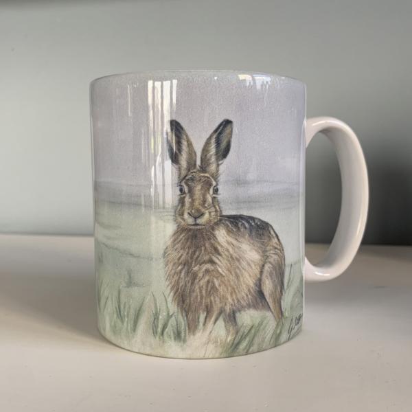 Hare With Sky Background Mug