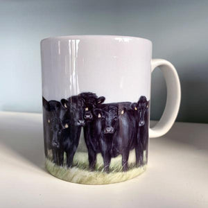 Herd Of Aberdeen Angus Farming Themed Mug