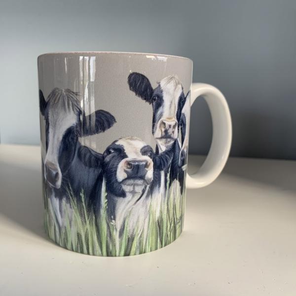 Herd Of Friesian Cows Farming Themed Mug