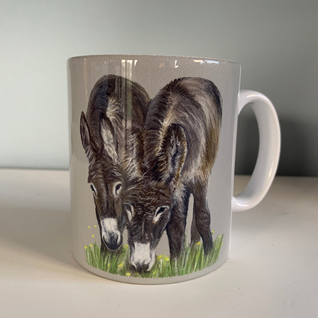 Donkeys Grazing Mug