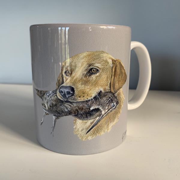 Golden Labrador Hunting Themed Mug