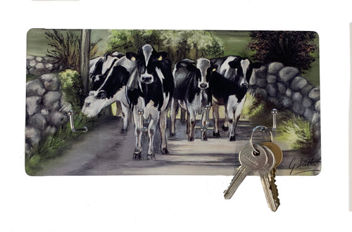 Friesian Cows Key Holder