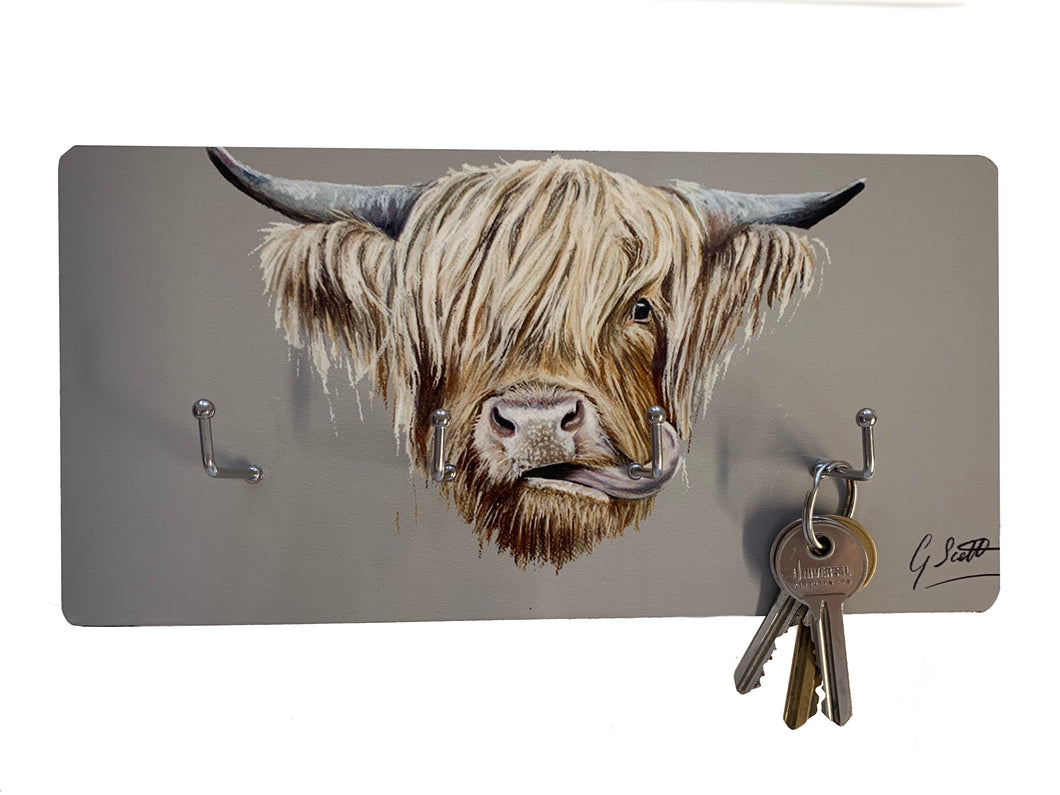 Highland Cow Key Holder