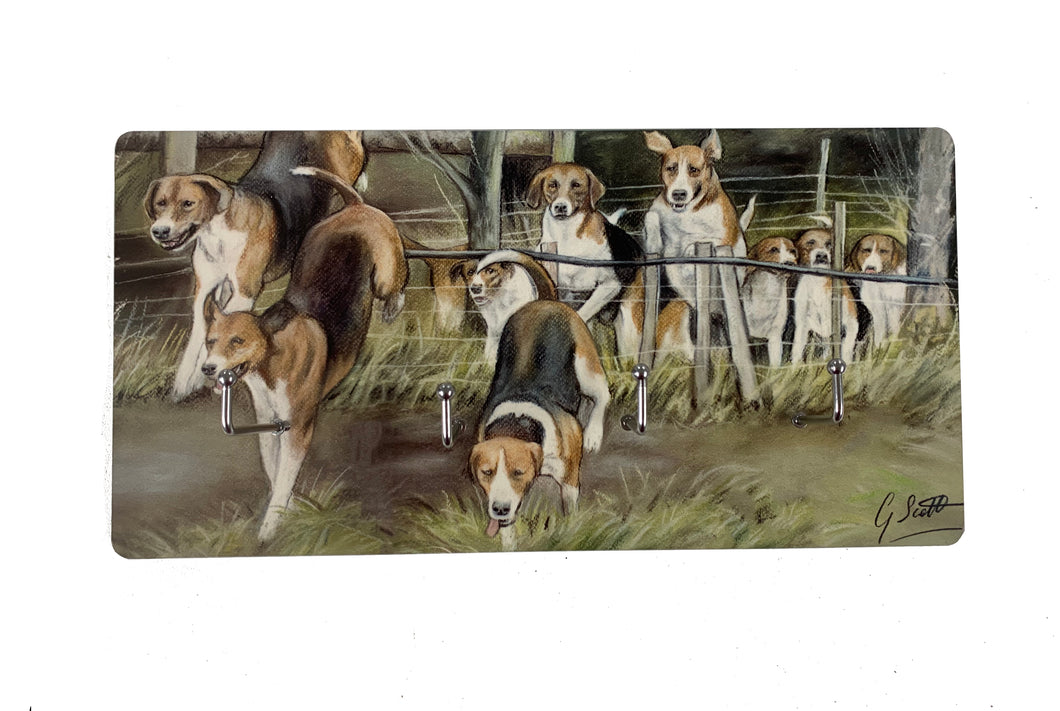 Hounds Jumping Key Holder