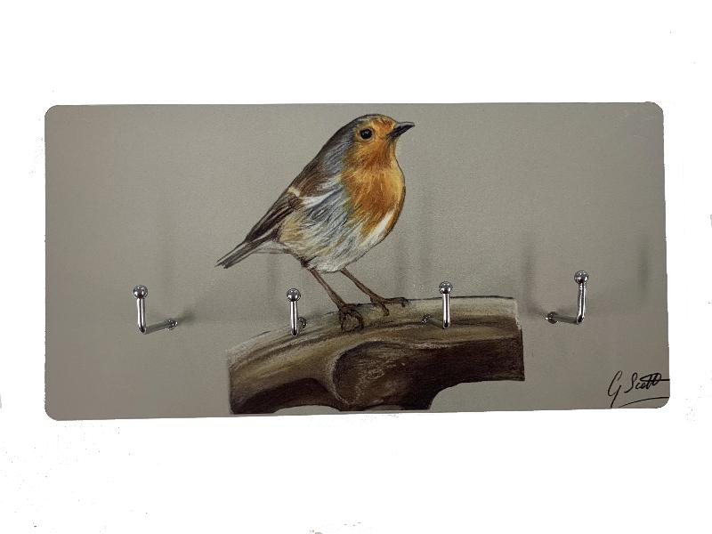 Robin On Spade Key Holder