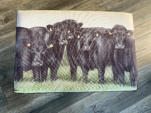 Aberdeen Angus Footstool