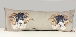 Sheeps Head Farming Themed Lumbar Cushion