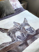 Donkeys Over Gate Super Soft Blanket