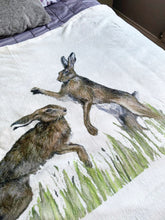 Boxing Hares Super Soft Blanket