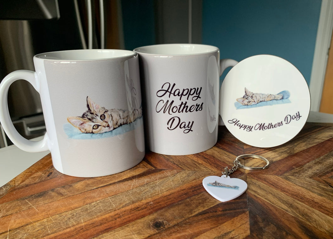 Cat Artwork Mother's Day Gift Set