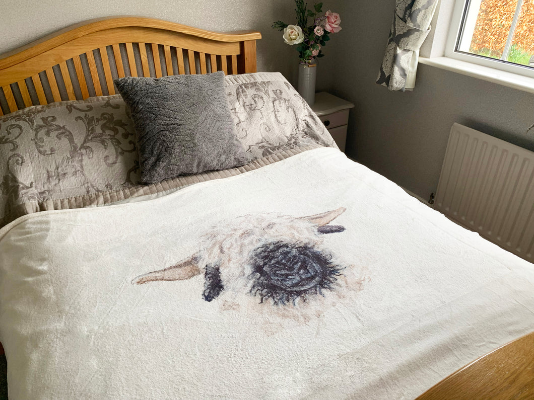 Valais Sheep Super Soft Blanket