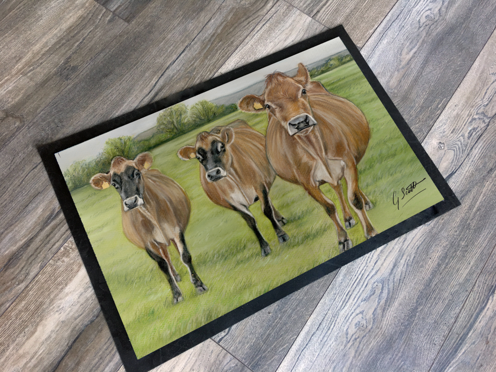 Three Jerseys Farming Themed Mat