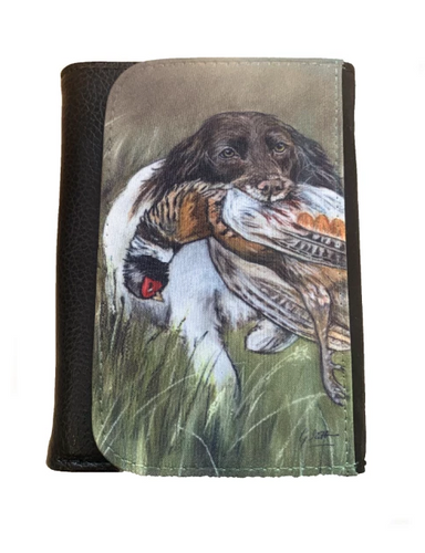 Brown Spaniel With Pheasant Country Sports Themed Wallet