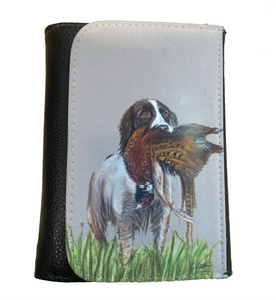 Brown Spaniel With Pheasant Countrysports Themed Wallet