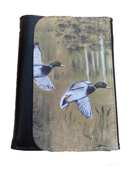 mallard ducks in flight countrysports themed wallet gift men