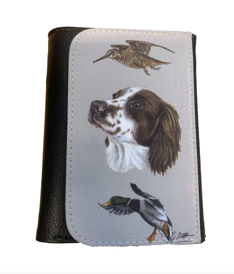 spaniel with pheasant brown spaniel