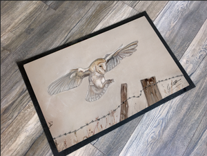Flying Owl Mat By Grace scott