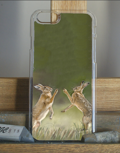 Boxing Hares Phone Case - 2