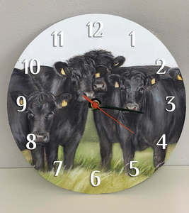 Aberdeen Angus Farming Themed Clock