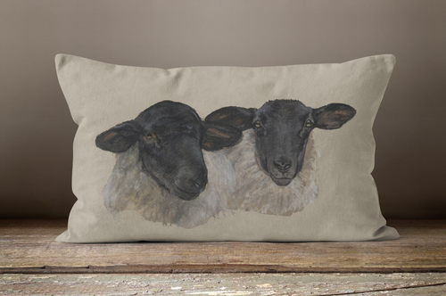 Suffolk Sheep Oblong Cushion