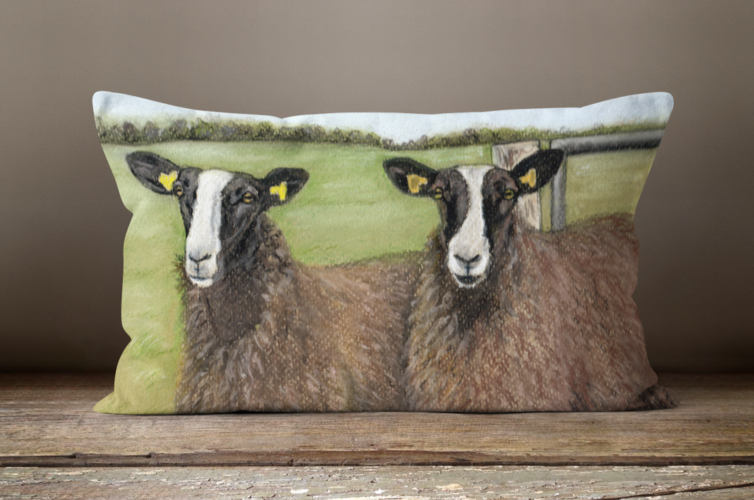 Zwartble Sheep Oblong Cushion