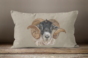 Sheep's Head Oblong Cushion