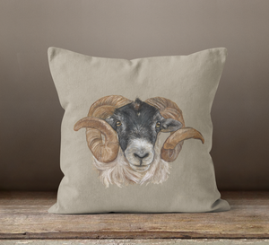 Sheep Head Square Cushion