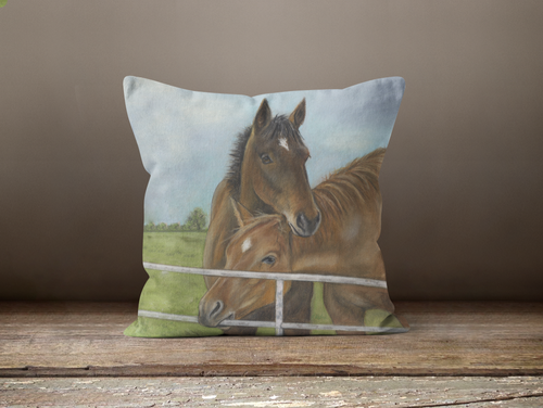 Horse Square Cushion