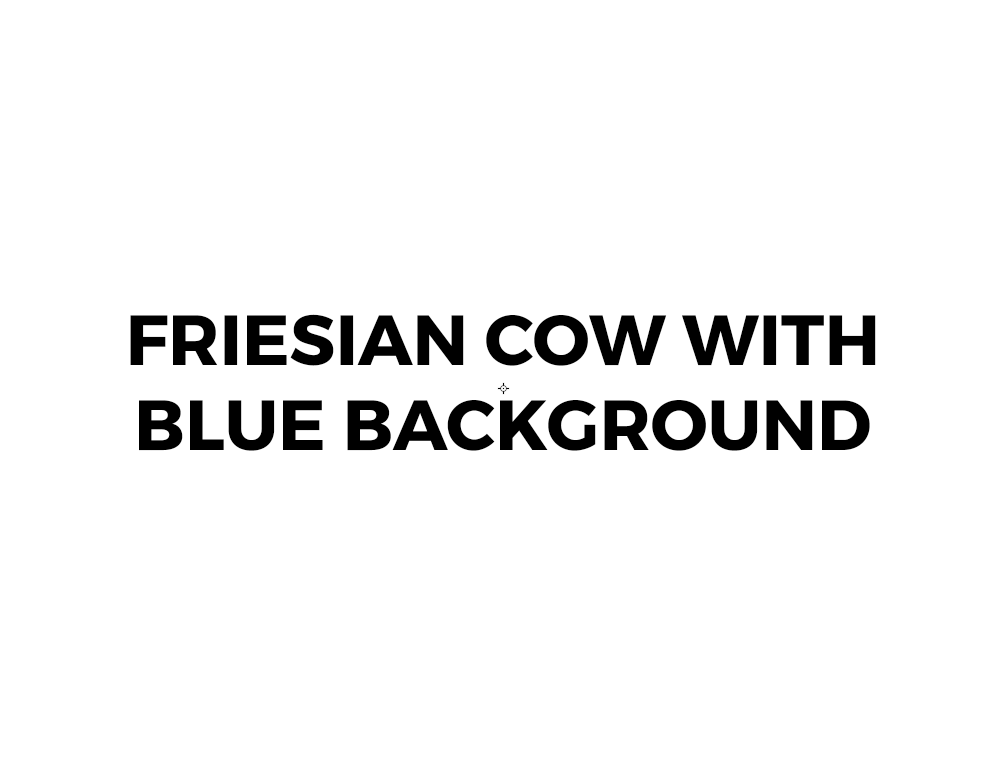 Friesian With Blue Background Worktop Saver