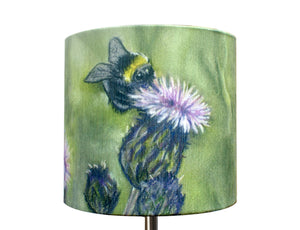 Bee on Thistle Lampshade