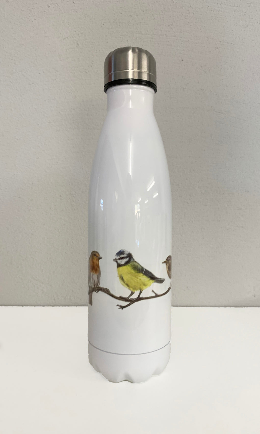 Trio Of Garden Birds Water Bottle Flask