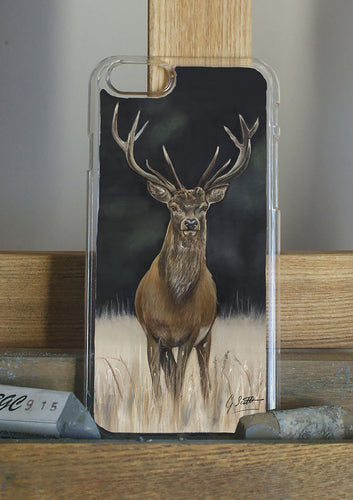 Stag With Dark Background Phone Case