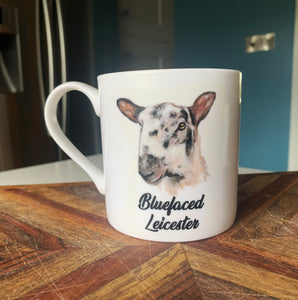 Bluefaced Leicester Sheep Bone China Mug