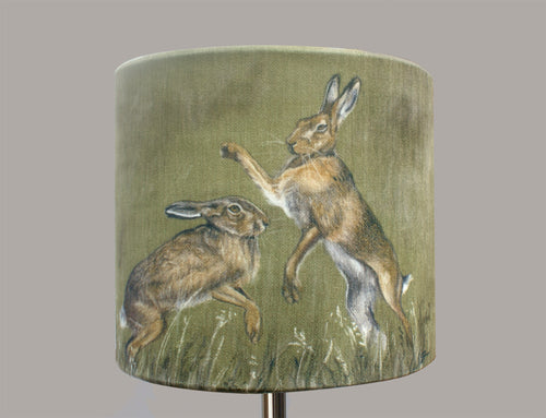 Boxing Hares Lampshade