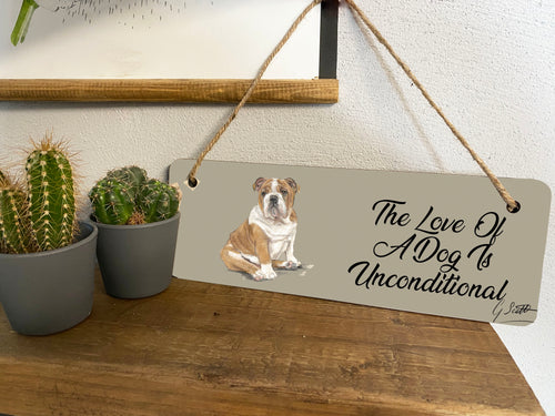 Bulldog Hanging Sign