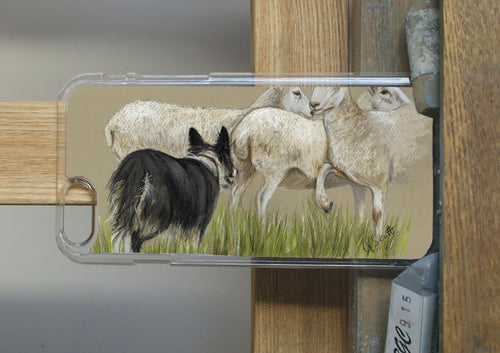 Collie Herding Sheep Phone Case